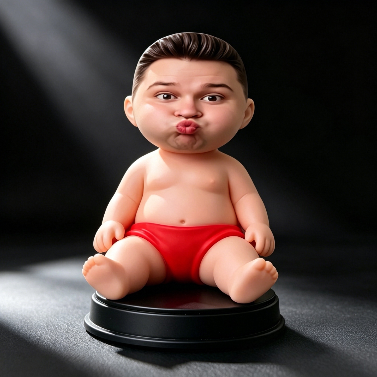 Custom Squishy Desk Figurine Personalized Face Ornament Soft TPR Sand Filled Stress Relief Display Toy Funny Desktop Decoration Gift