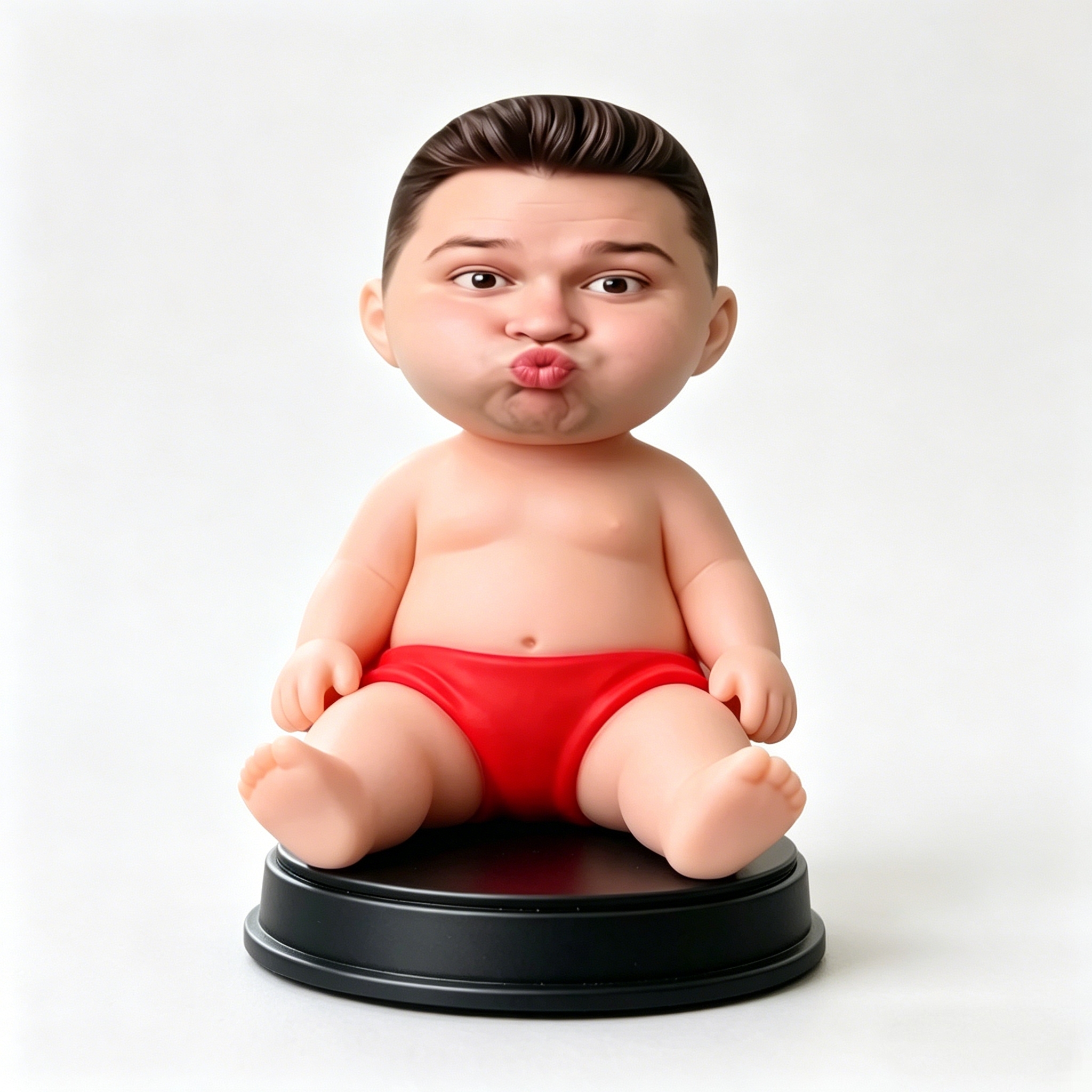 Custom Squishy Desk Figurine Personalized Face Ornament Soft TPR Sand Filled Stress Relief Display Toy Funny Desktop Decoration Gift
