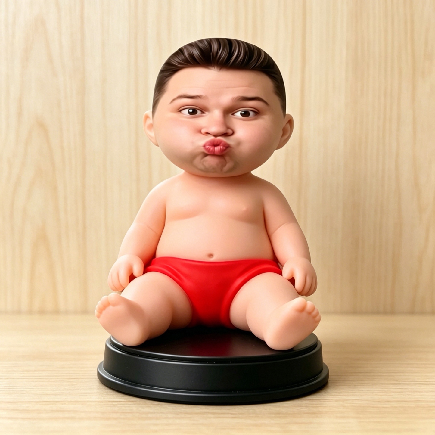 Custom Squishy Desk Figurine Personalized Face Ornament Soft TPR Sand Filled Stress Relief Display Toy Funny Desktop Decoration Gift
