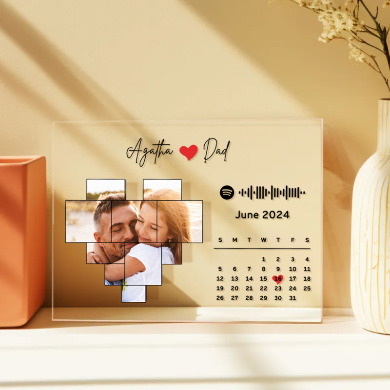 Custom Spotify Plaque Spotify Code Song Decor Photo Decor Gift For Couple/Dad