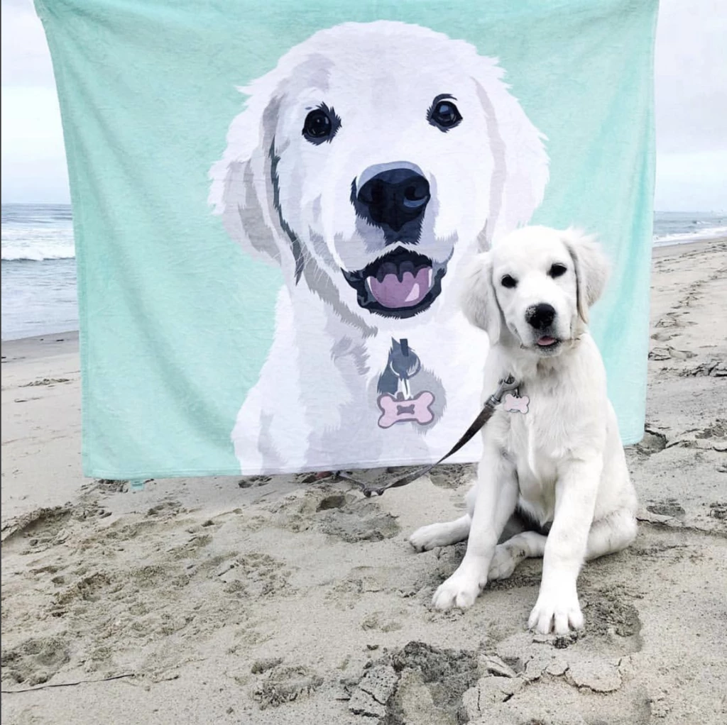 Custom Dog Blanket Personalized Pet Photo Blanket