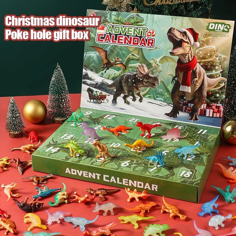 Dinosaur Advent Calendar 24 Day Christmas Countdown Christmas Gift - yourphotoblanketuk