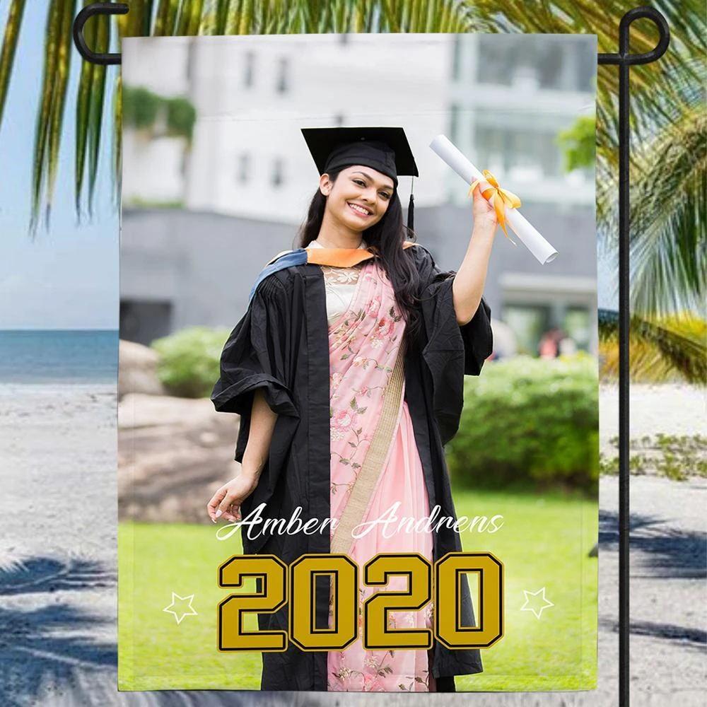 Graduation Photo Garden Flag