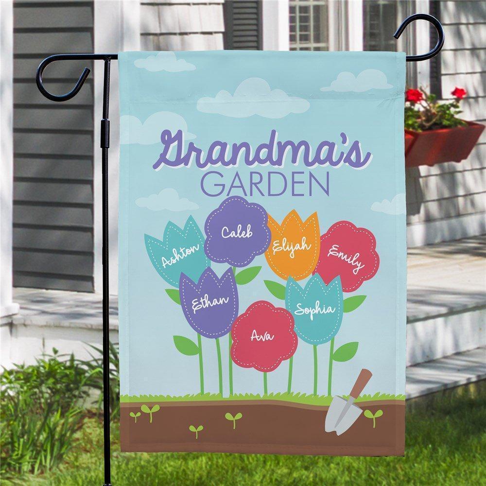 Custom Grandma's Garden Flag Outdoor Decor Seasonal Yard Flags