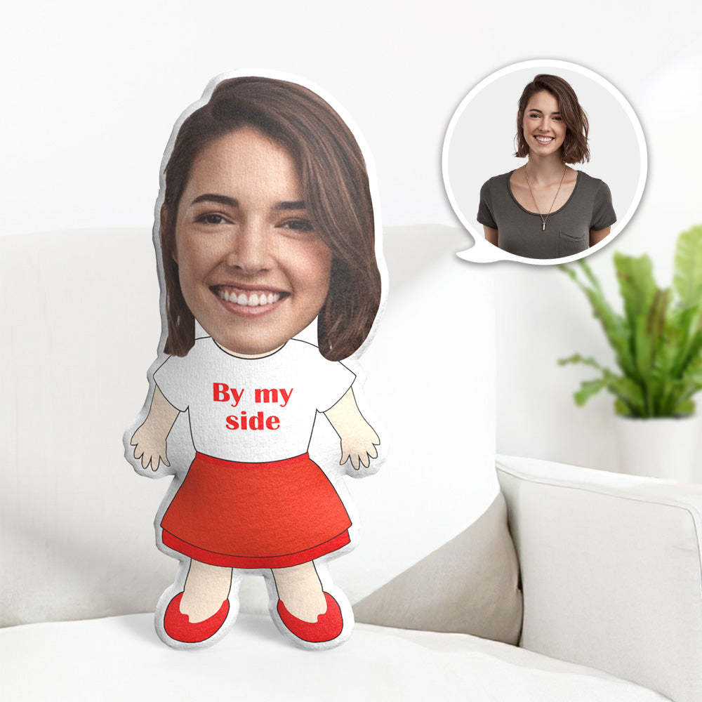My Face Pillow Custom Photo Pillow Personalized MiniMe Pillow Message Pillow Gifts for Him - By My Side - Yourphotoblanket