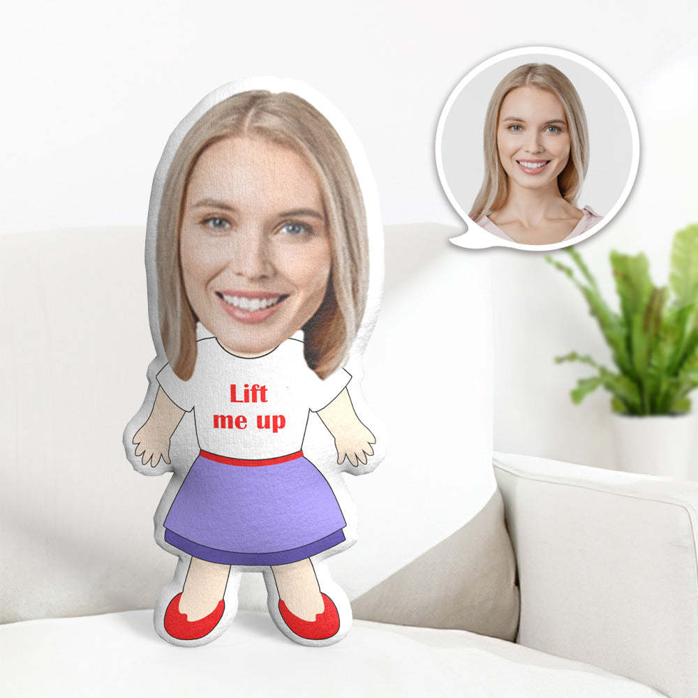 My Face Pillow Custom Photo Pillow Personalized MiniMe Pillow  Message Pillow Gifts for Him - Lift Me Up - Yourphotoblanket