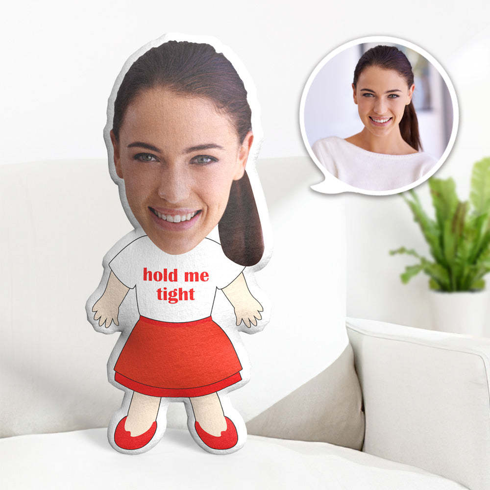 My Face Pillow Custom Photo Pillow Personalized MiniMe Pillow Message Pillow Gifts for Him - Hold Me Tight - Yourphotoblanket