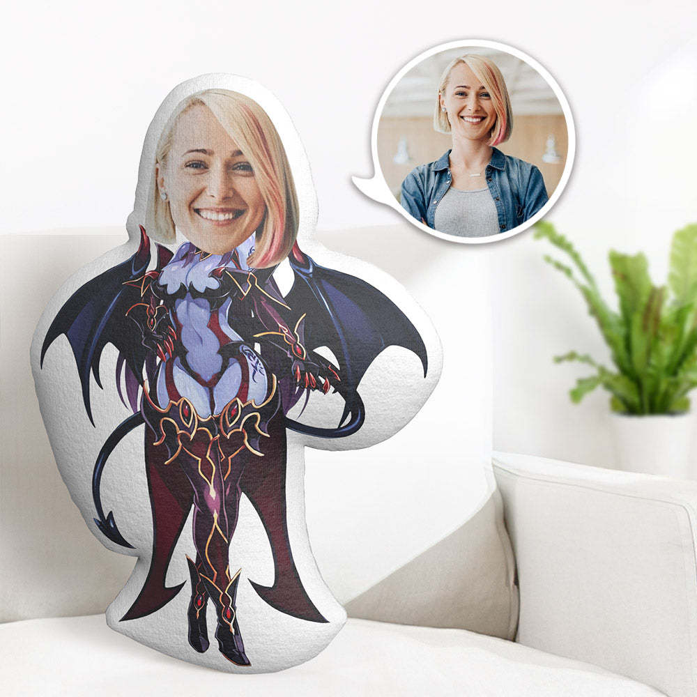My Face Pillow Custom Face Pillow Personalized Photo Pillow Succubus Pillow MiniMe Pillow - Yourphotoblanket
