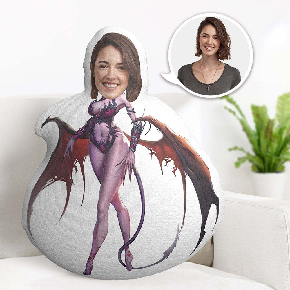 My Face Pillow Succubus Pillow Custom Face Pillow Personalized Photo Pillow MiniMe Pillow - Yourphotoblanket