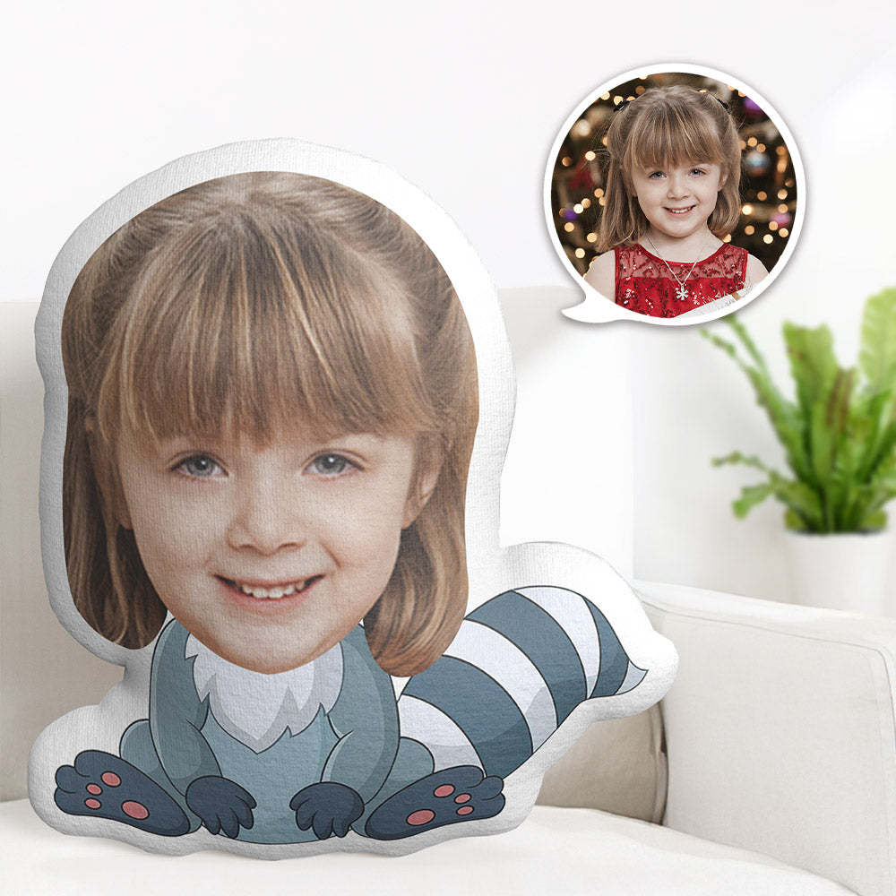 Custom Face Pillow Personalized Photo Pillow Chipmunks MiniMe Pillow Gifts for Kids - Yourphotoblanket