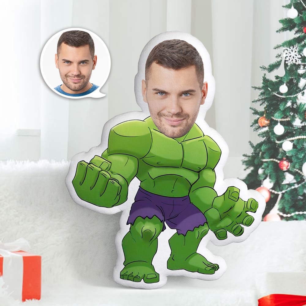 Christmas Gifts Custom Face Pillow Personalized Photo My Face Pillow Hulk Pillow Funny Gift