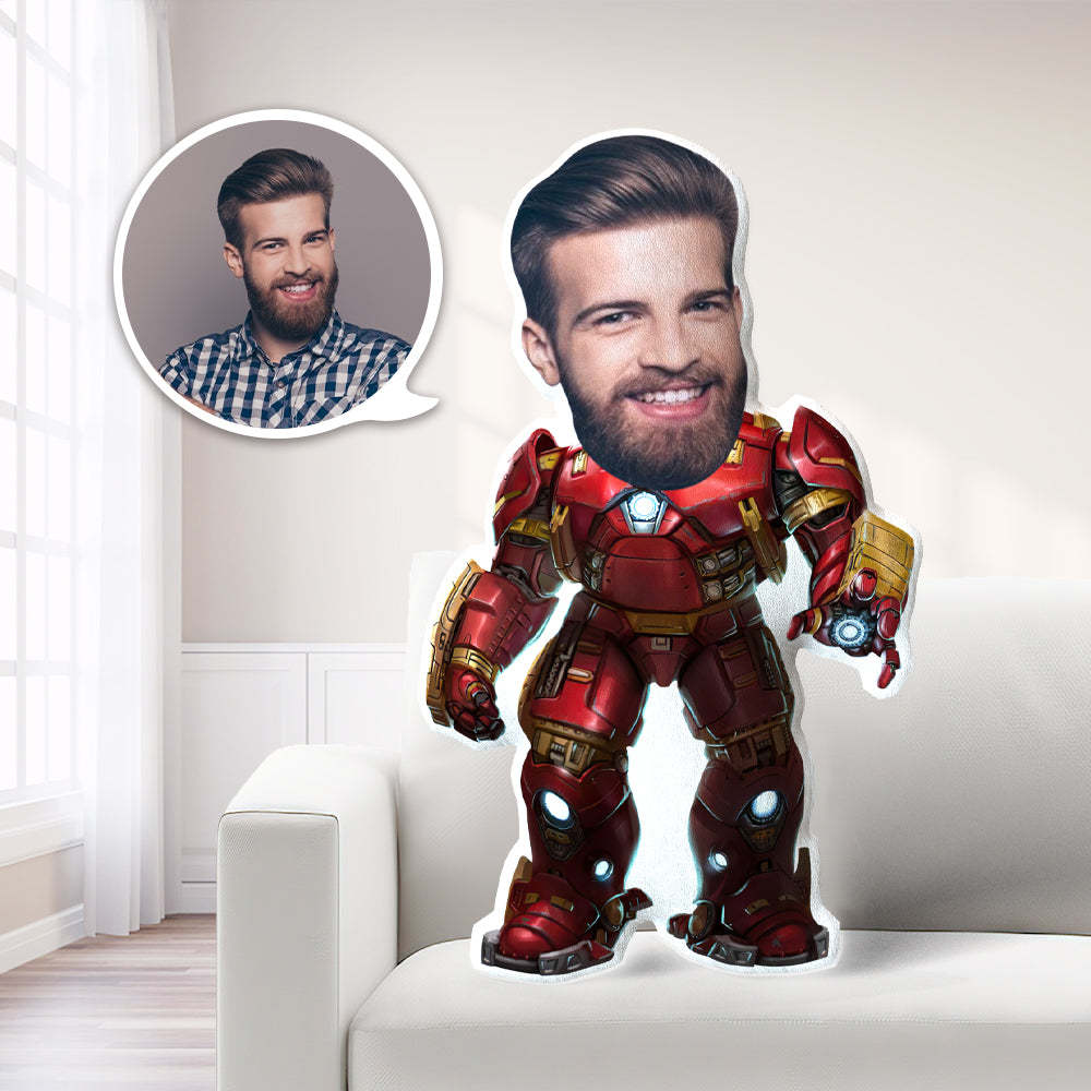 Personalized Photo My Face Pillow Custom Face Pillow Hulkbuster Pillow Unique Gift