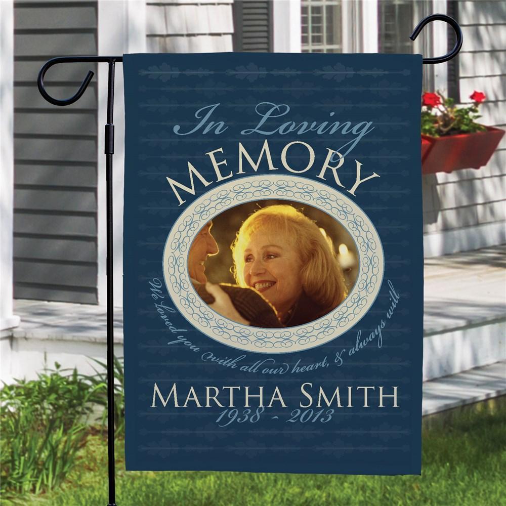 In Loving Memory Photo Memorial Garden Flag Outdoor Decor Seasonal Yard Flags