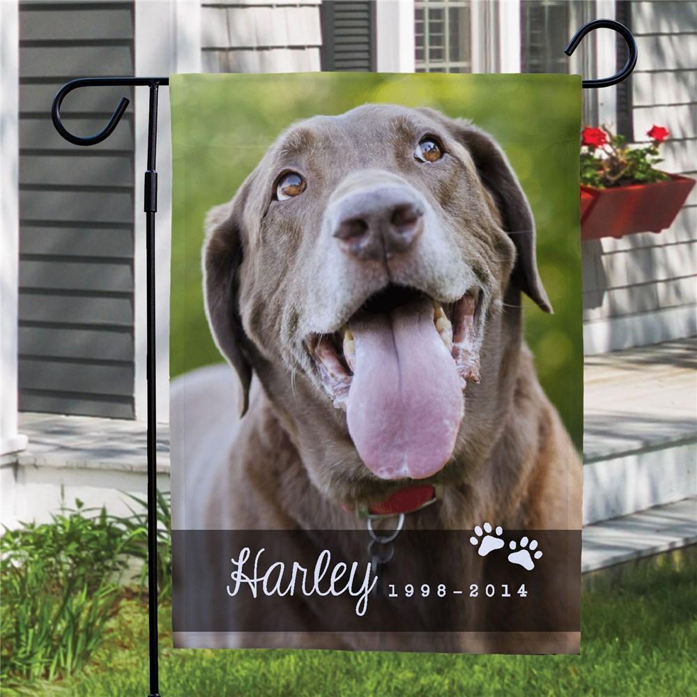 Pet Photo Memorial Garden Flag Outdoor Decor Seasonal Yard Flags