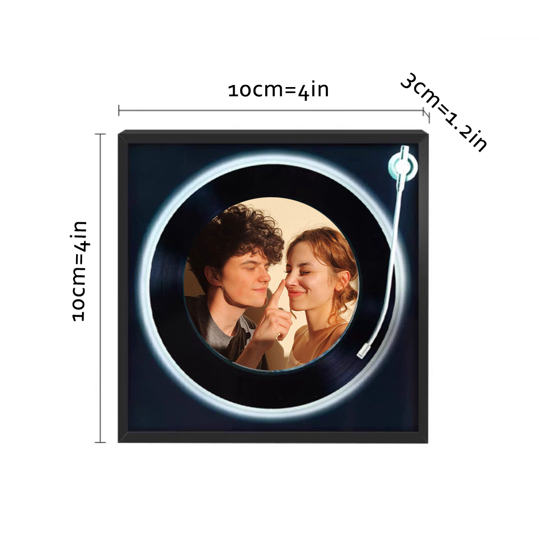 Custom Music Fridge Magnet with Night Light Mode That Plays Music Without Phone with Brightness Adjustment & Bluetooth Speaker Function Music Gift for Couples - yourphotoblanketuk