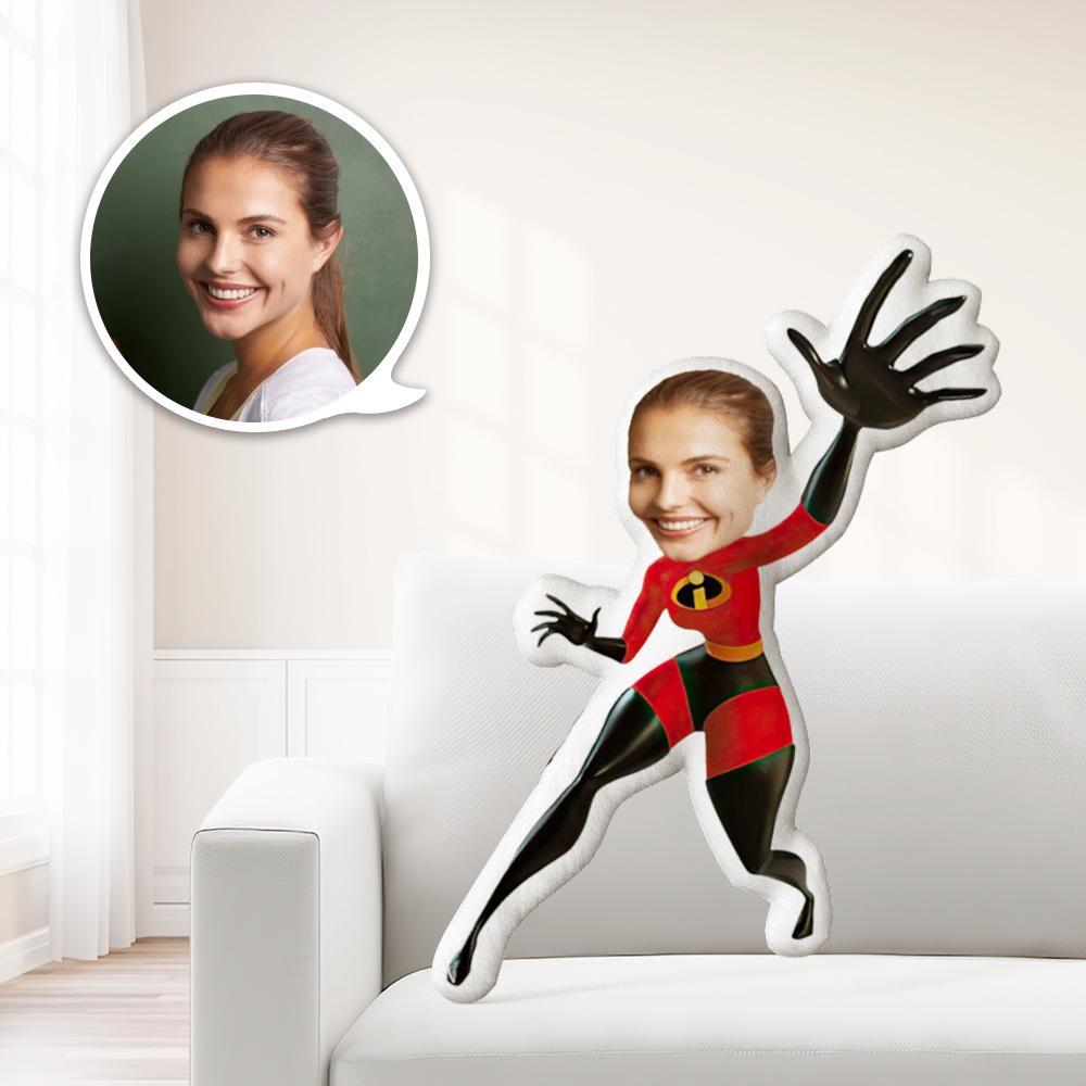 Personalized Photo My face on Pillows Custom Minime Dolls Gag Gifts Toys Elastigirl Costume