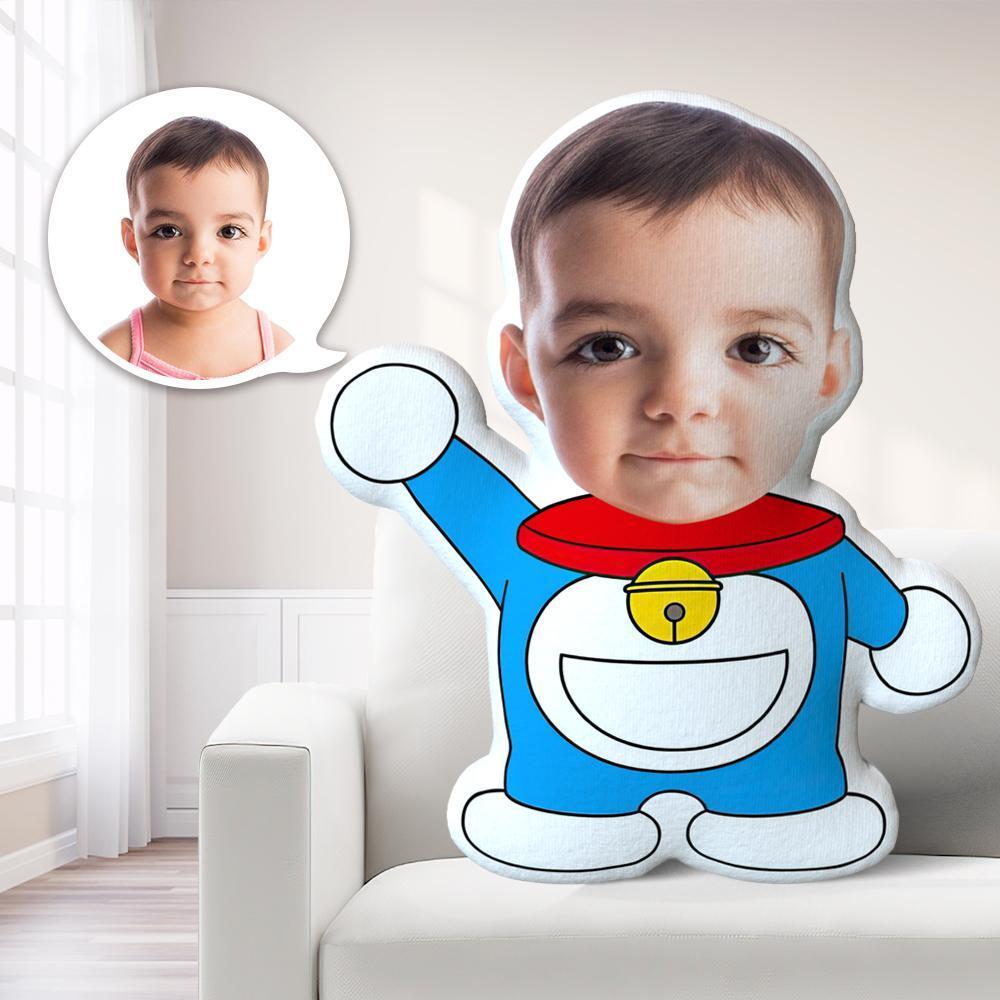 Personalized Photo My face on Pillows Custom Minime Dolls Gag Gifts Toys Doraemon Costume