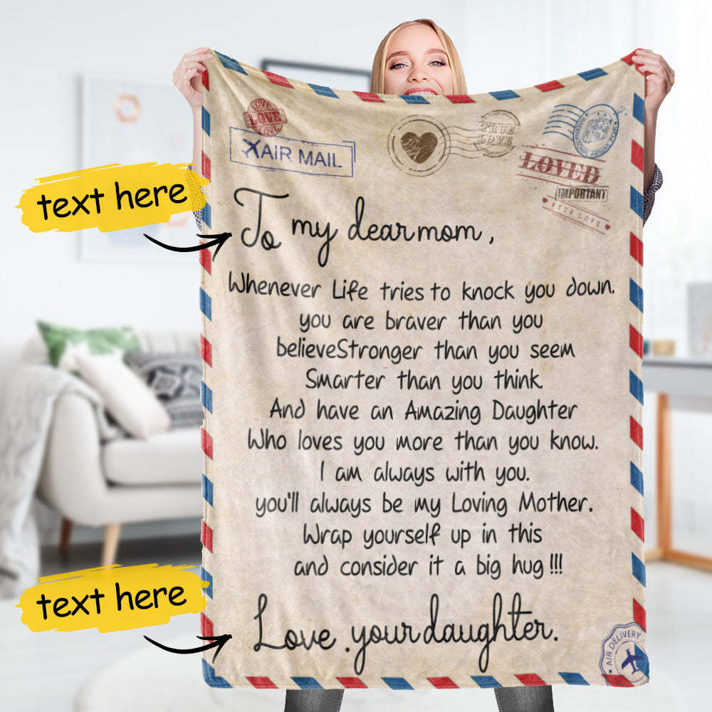 Custom Letter Blanket Personalized Blanket Gift For Her Blankets