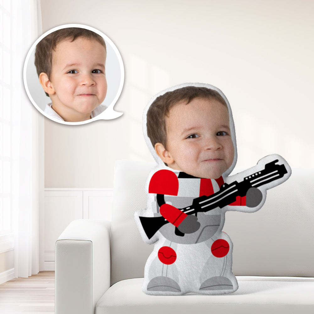 Star Wars Gifts Custom Face Minime Pillow Personalized First Order Stormtrooper Pillow Gifts - Yourphotoblanket
