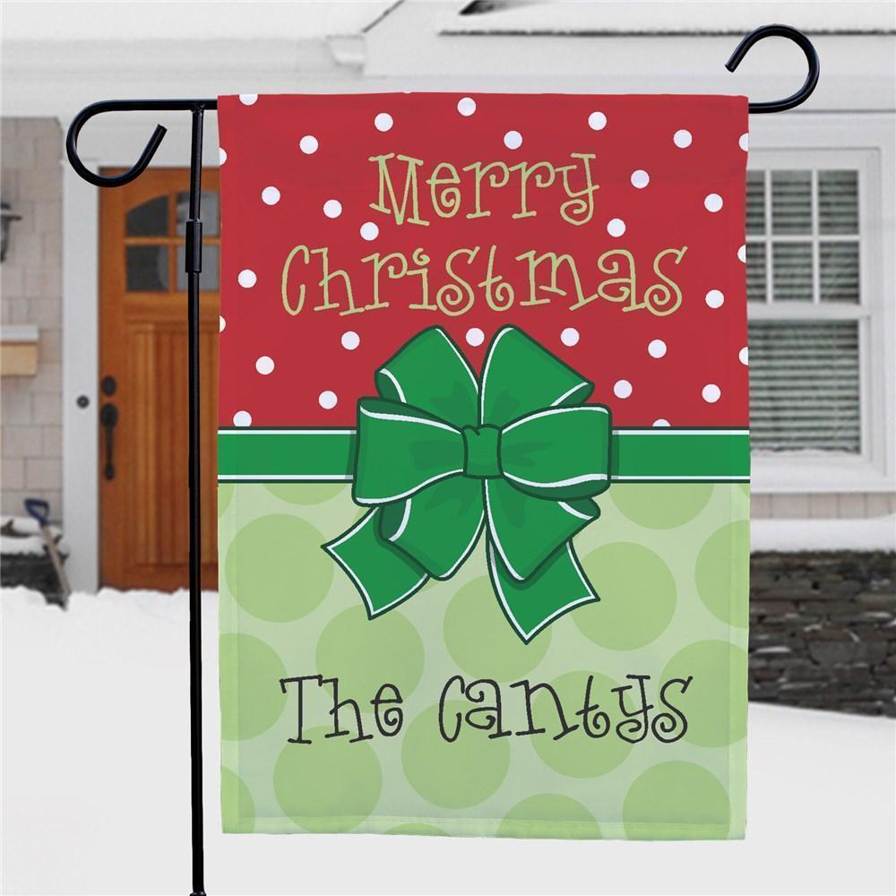 Custom Merry Christmas Garden Flag Outdoor Decor Seasonal Yard Flags