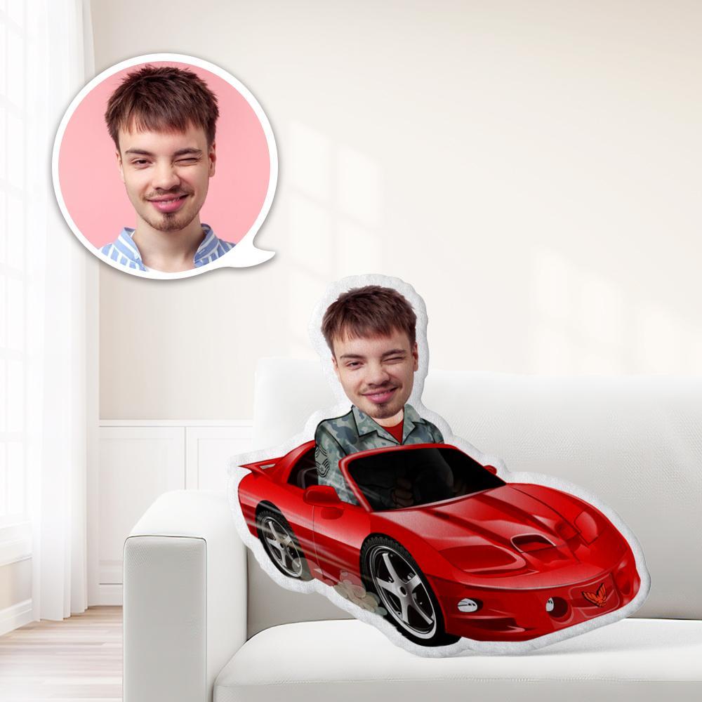 Face Dolls Custom The Man Driving A Cool Car Toys  Personalized Photo My face On Pillows Unique Personalized Throw Pillow A Truly Cool Gift