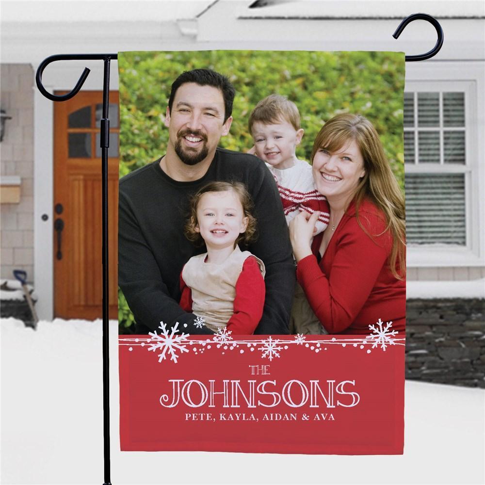 Custom Christmas Photo Garden Flag Outdoor Decor Seasonal Yard Flags