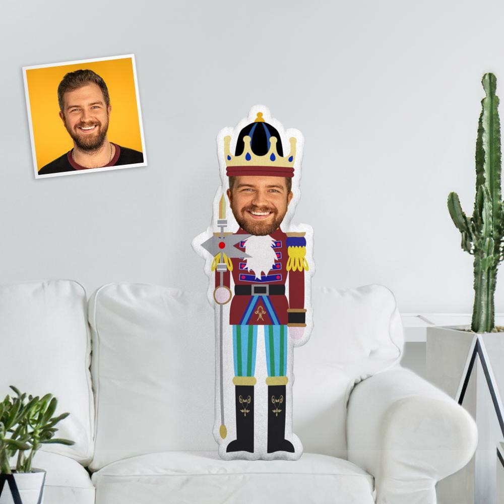 My Face Photo Unique Personalized Nutcracker King Minime Throw Pillow Toys Custom Face Photo Minime Doll The Most Funny Gift