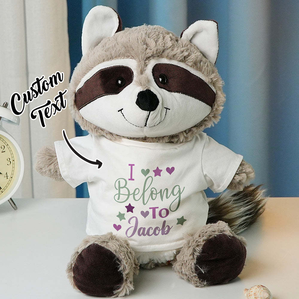 Personalized Animal Plush Stuffed Toy Birth Announcement Gift for Baby Shower - yourphotoblanketuk