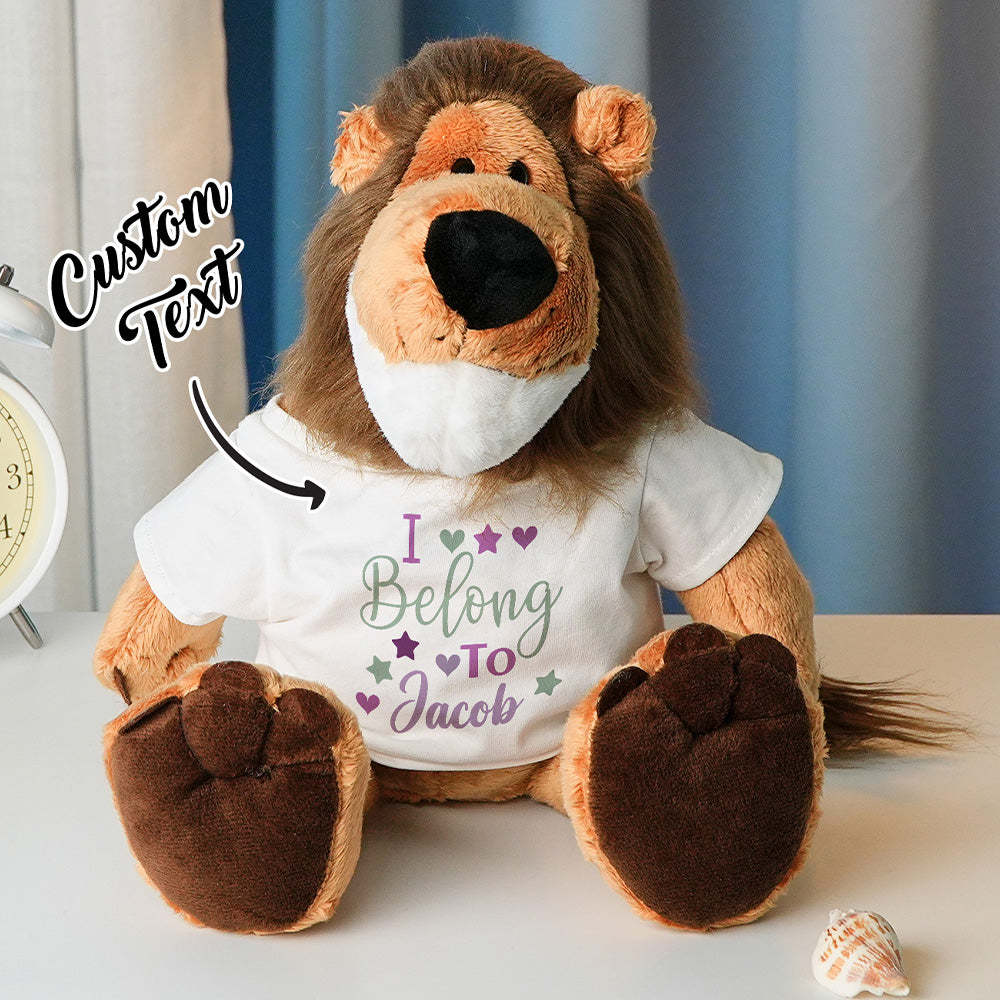 Personalized Animal Plush Stuffed Toy Birth Announcement Gift for Baby Shower - yourphotoblanketuk