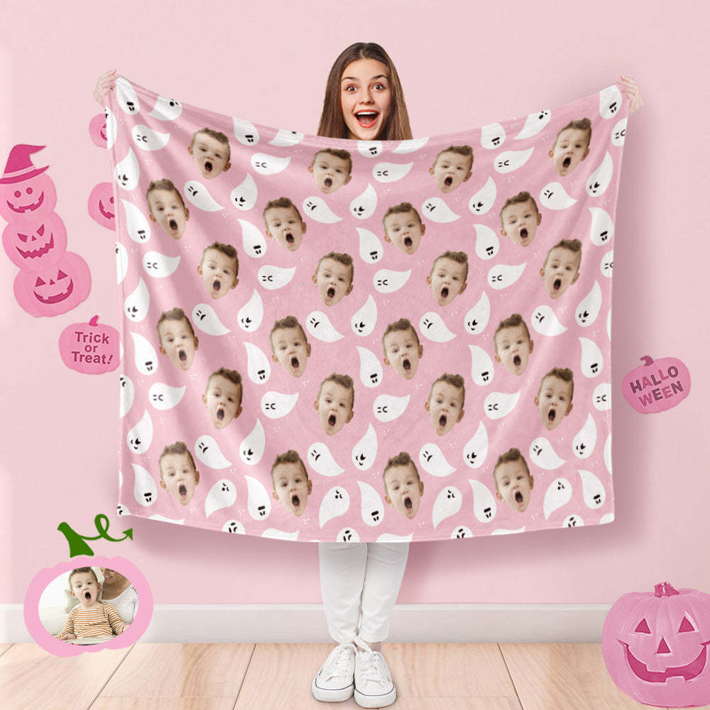 Custom Photo Blanket Halloween Decorative Wander Ghost Blanket For Kids - Yourphotoblanket