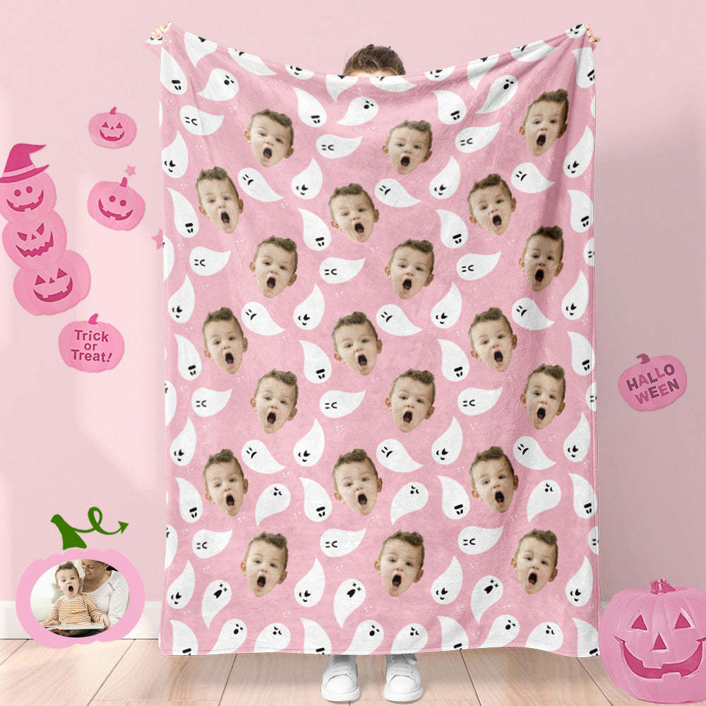 Custom Photo Blanket Halloween Decorative Wander Ghost Blanket For Kids - Yourphotoblanket