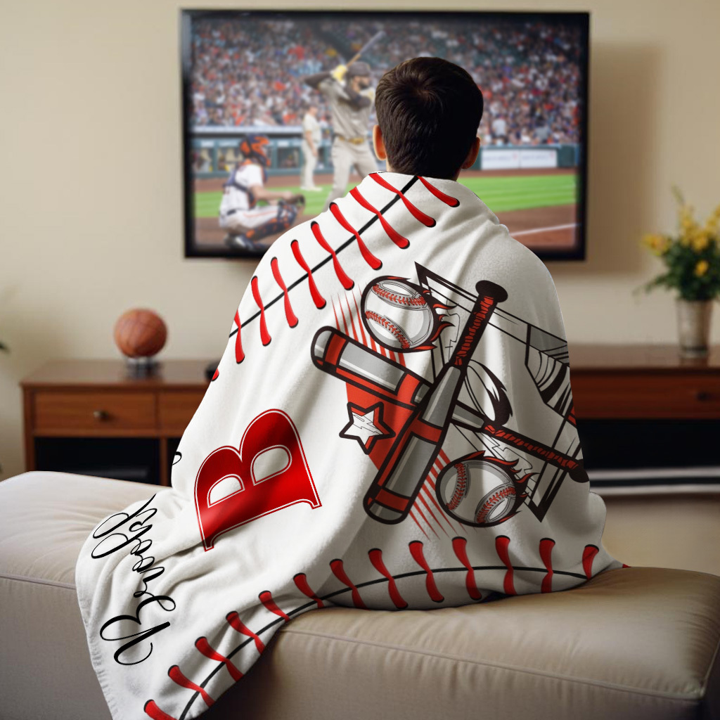 Personalized Basketball Team Blanket: Custom Name & Number Soft Throw - Ideal Gift for Basketball Players or Teams - yourphotoblanketuk