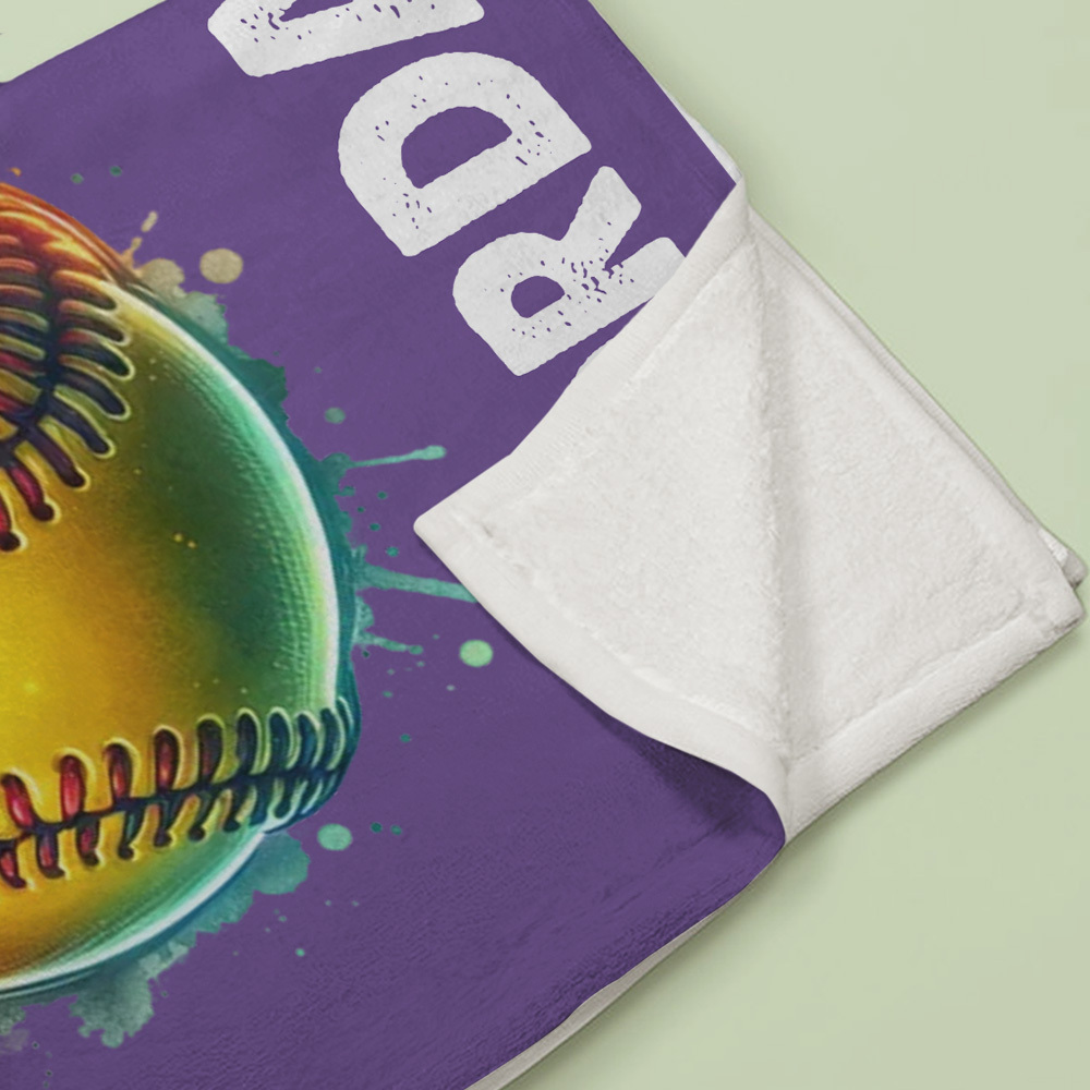 Personalized Flaming Basketball Football Sports Ball Design Soft Throw Blanket with Name and Number Birthday Match Day Gift for Team Ball Games Lovers - yourphotoblanketuk