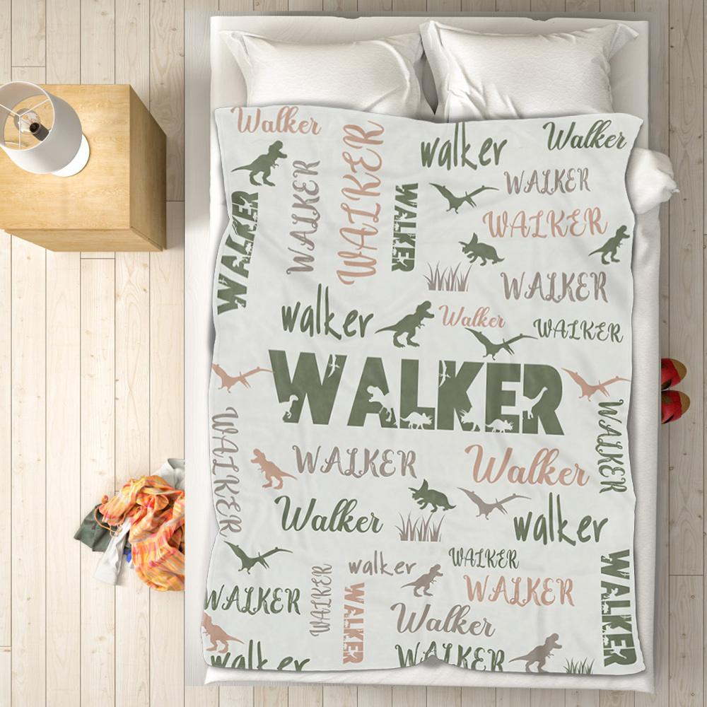 Personalized Custom Name with Heart Blankets Gifts for Lovers - yourphotoblanketuk