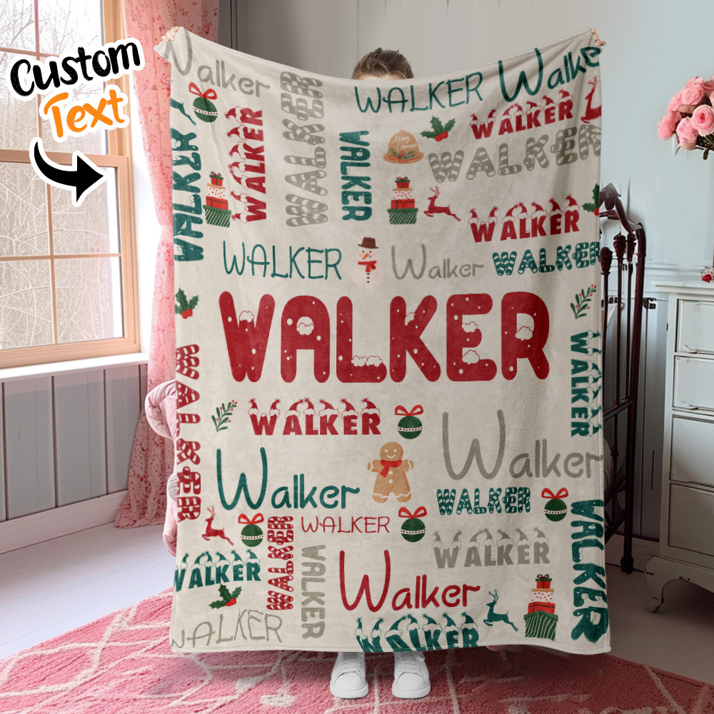 Personalized Custom Name with Heart Blankets Gifts for Lovers - yourphotoblanketuk