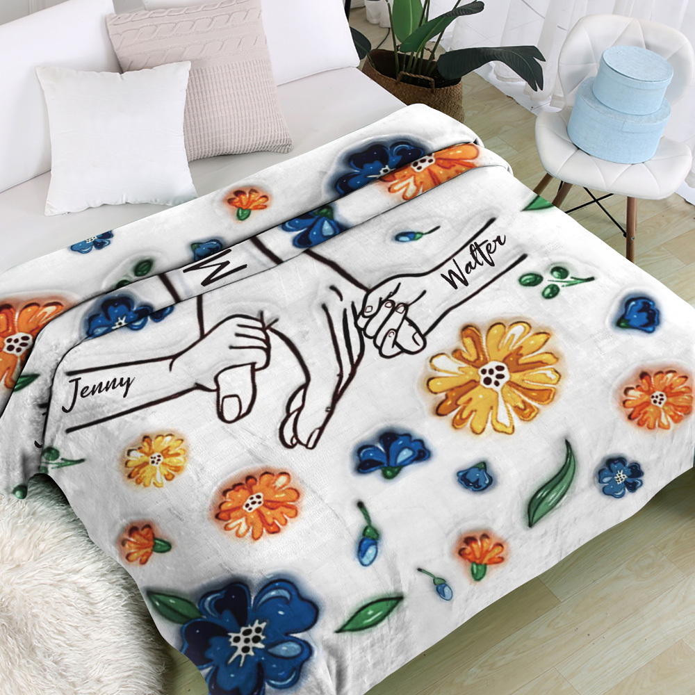 Family Personalized Custom 3D Inflated Effect Printed Blanket - Mother's Day Gift For Mum/Mom, Grandma - yourphotoblanketuk