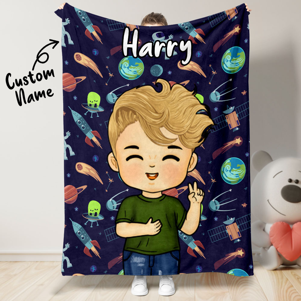Personalized Blanket of Dreams Custom Name Soft Throw Ideal Gift for Kid - yourphotoblanketuk