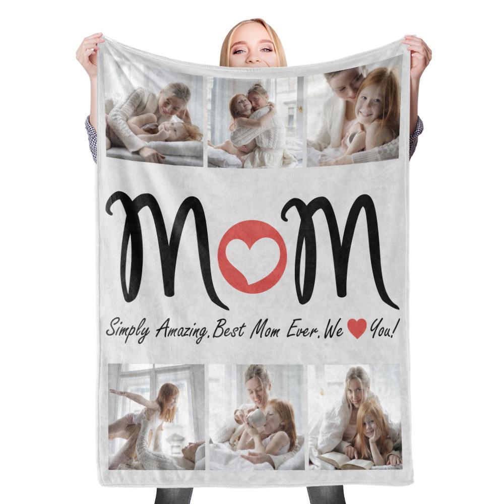 Custom Photo Blanket Mother's Day Blanket Mother Blanket Mom Blanket Mother in Law Blanket - Blanket for Mom