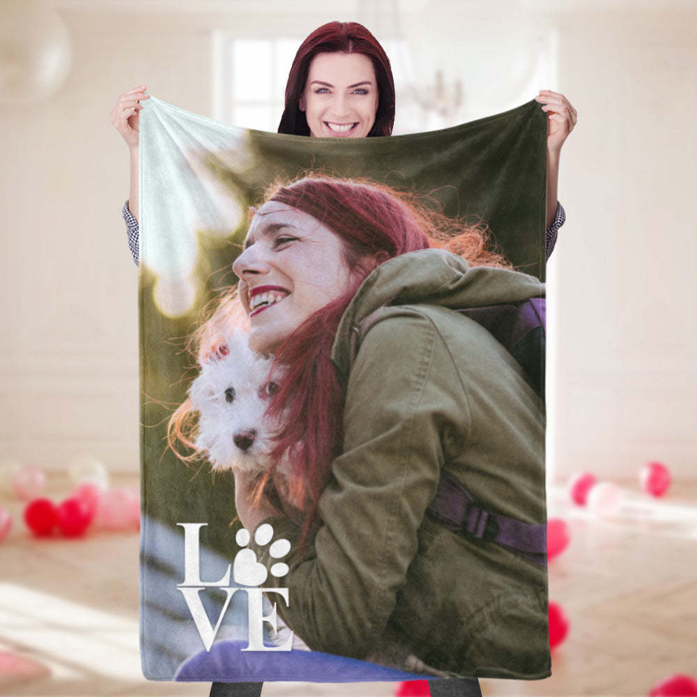 Custom Blankets With Photos And Texts Personalized Warmth Mother-daughter Blankets Best Gift For Her - Yourphotoblanket