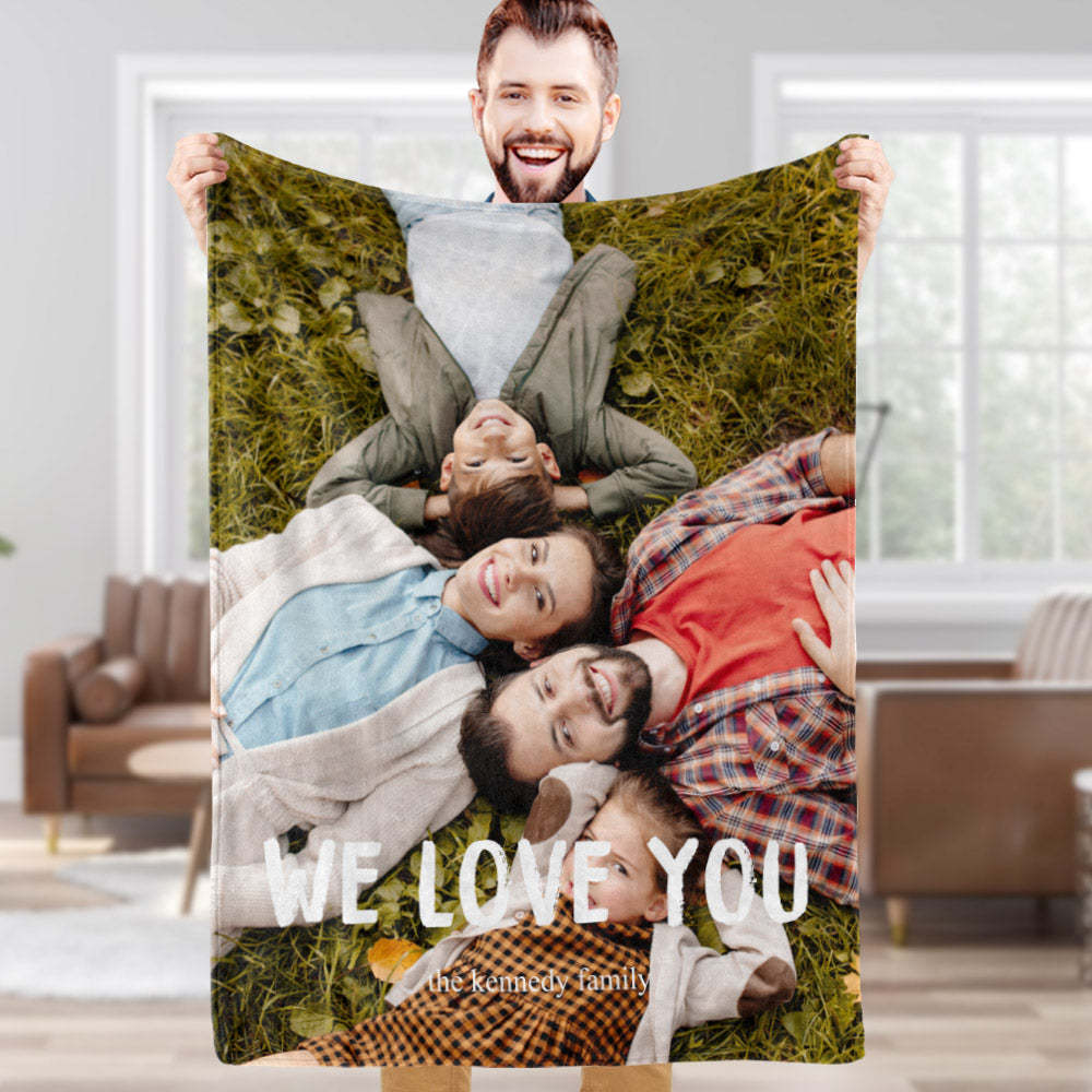 Custom Blankets With Photos And Texts Personalized Warmth Mother-daughter Blankets Best Gift For Her - Yourphotoblanket