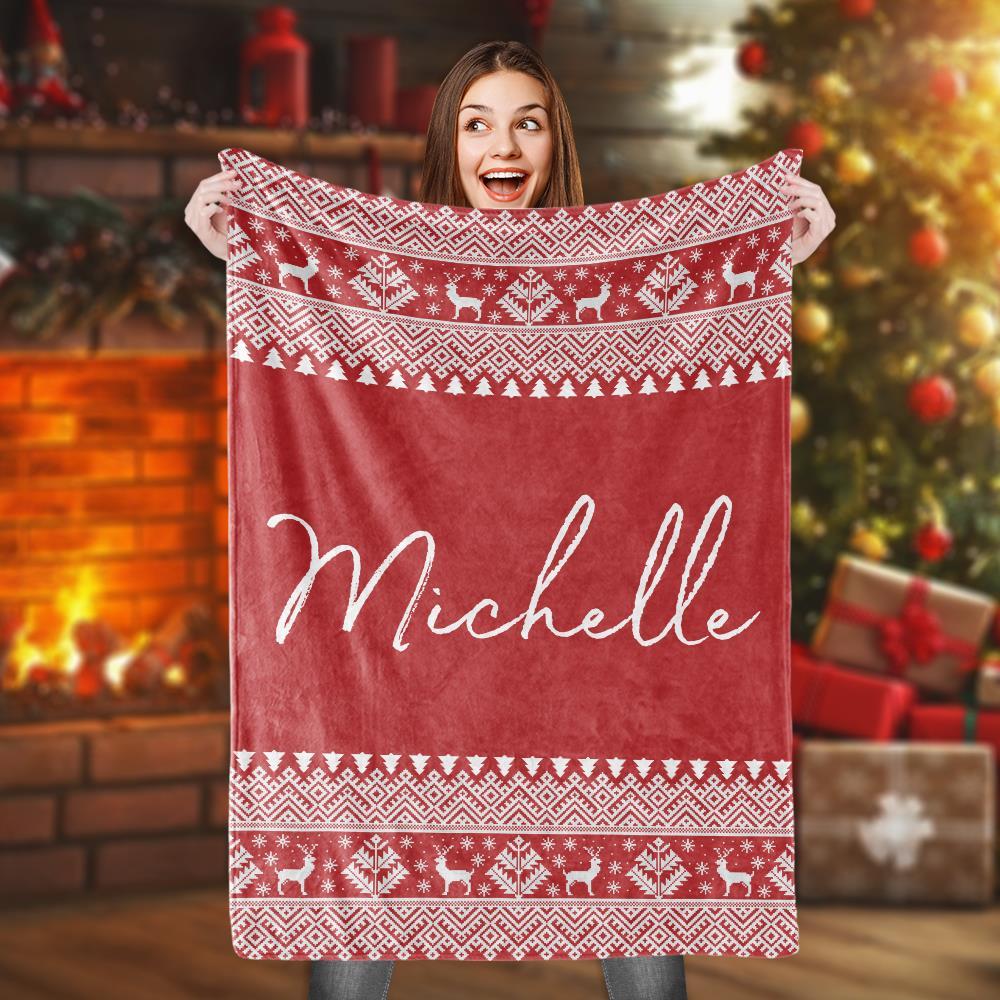 Custom Blanket Personalized Name Unique Festival Gift