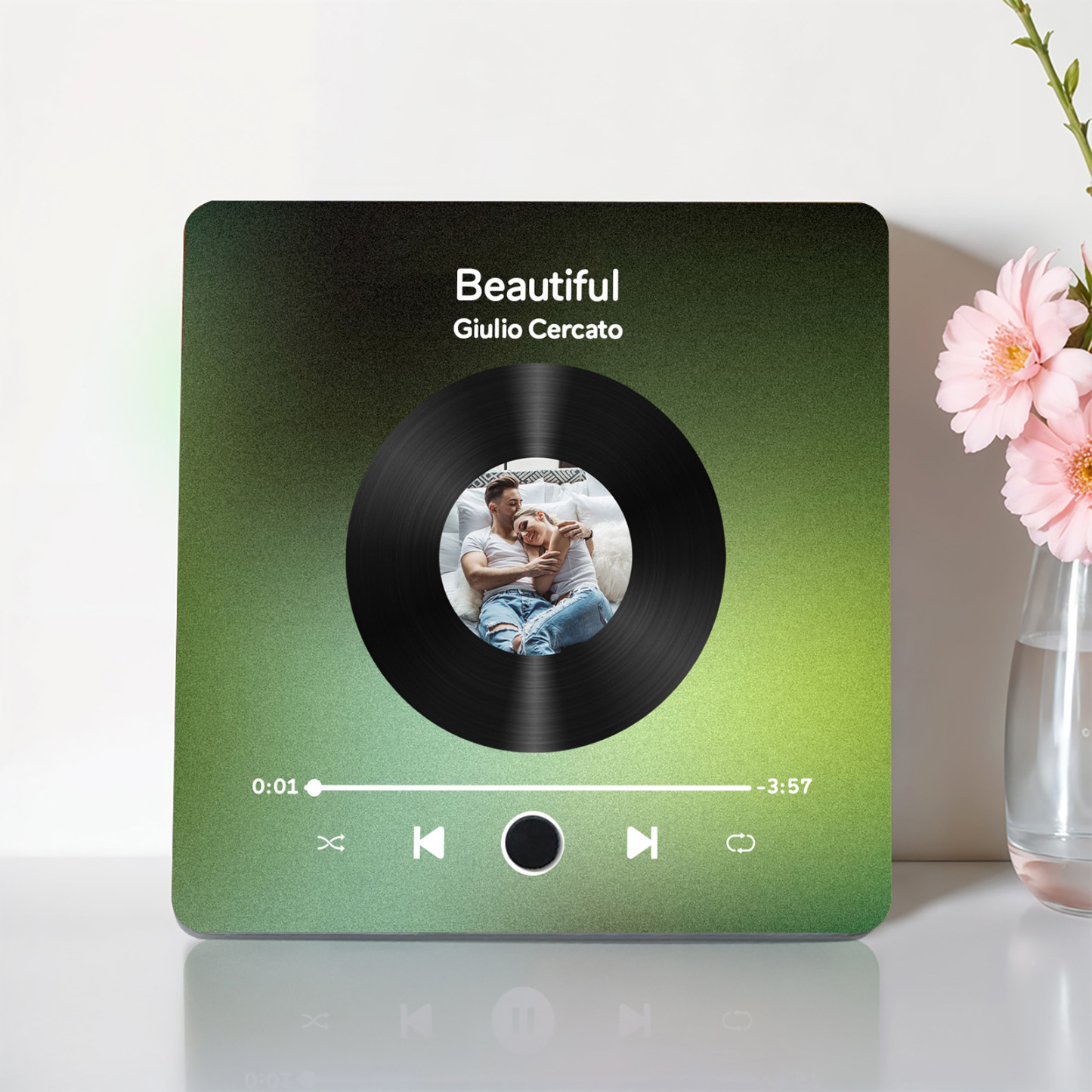 Customized Album Fridge Magnet Personalized Music Fridge Magnet Can Play Songs and Adjust Volume - yourphotoblanketuk