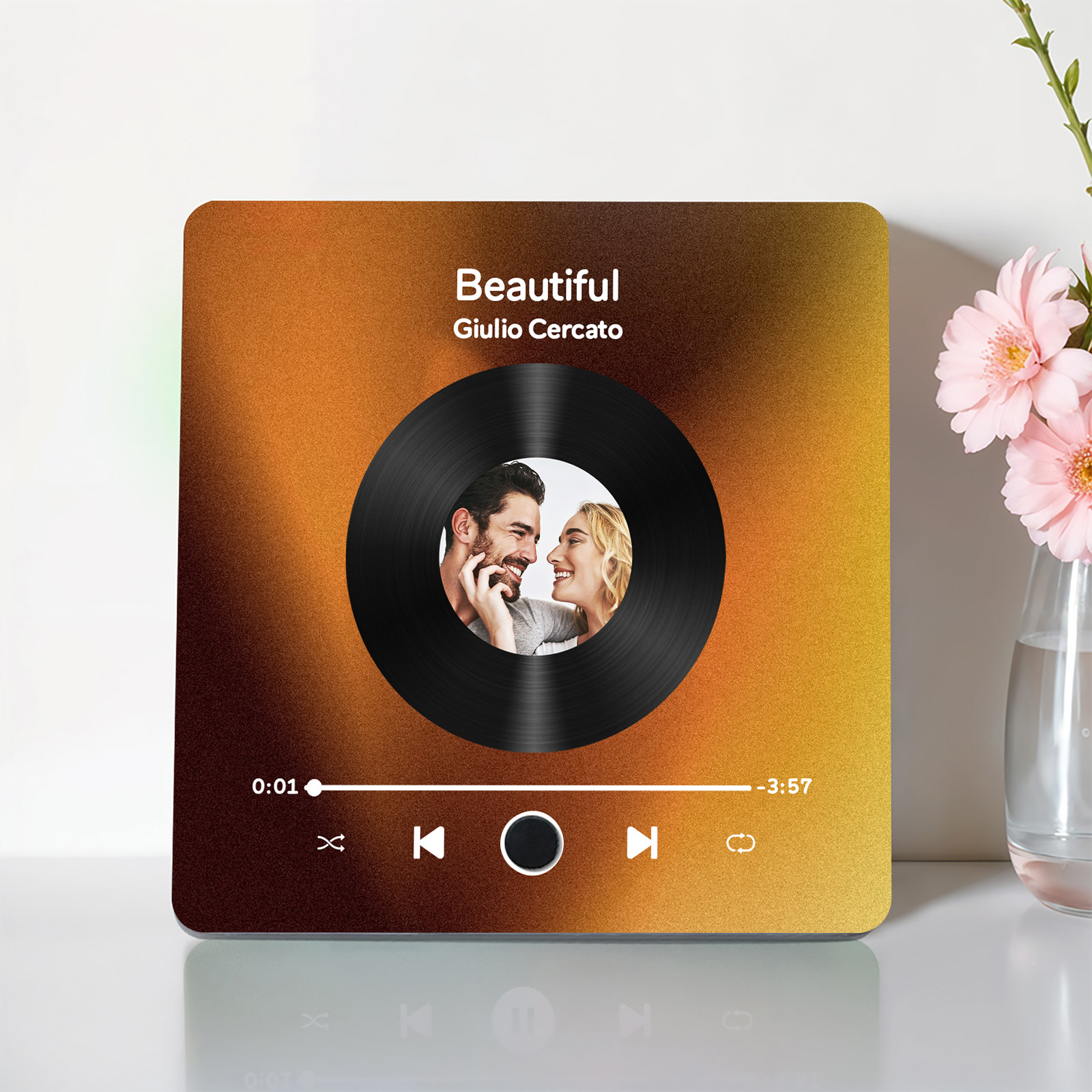 Customized Album Fridge Magnet Personalized Music Fridge Magnet Can Play Songs and Adjust Volume