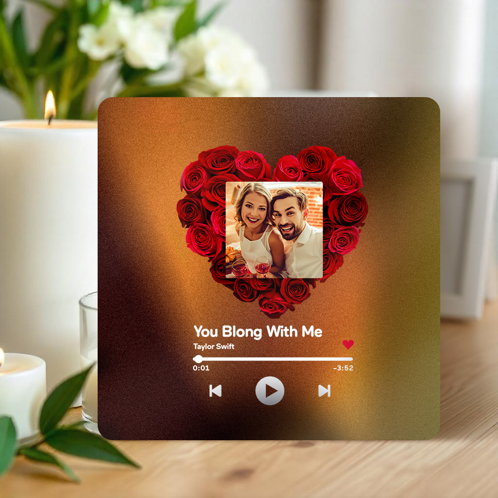 Customized Album Fridge Magnet Personalized Music Fridge Magnet Can Play Songs and Adjust Volume - yourphotoblanketuk