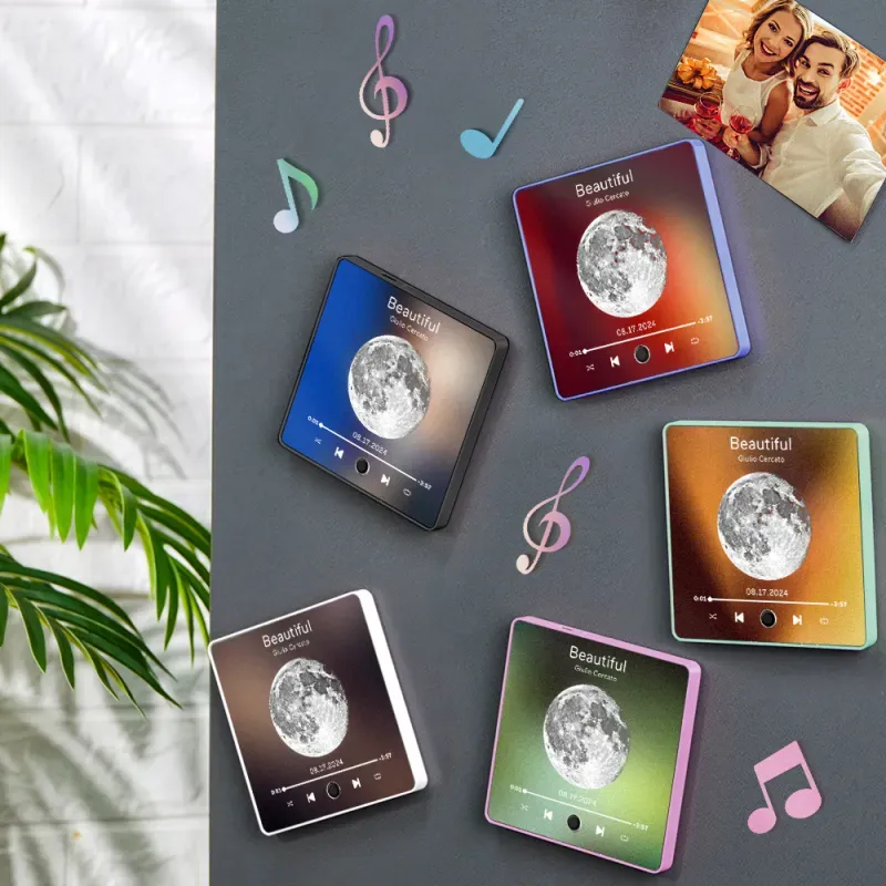 Customized Music Fridge Magnet Personalized spotify music Fridge Magnet Can Play Songs Gifts for Lovers - yourphotoblanketuk