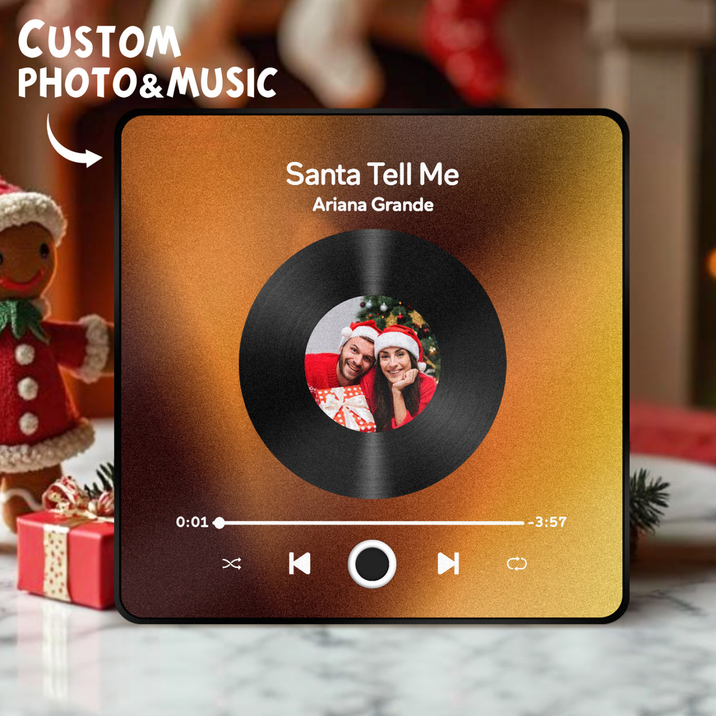 Personalized Album Fridge Magnet Custom Music Fridge Magnet Can Play Songs Creative Family Gifts Christmas Gifts