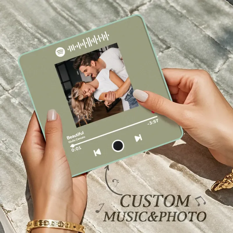 Personalized Music Fridge Magnet Customized Album Fridge Magnet Can Play Songs and Adjust Volume - yourphotoblanketuk