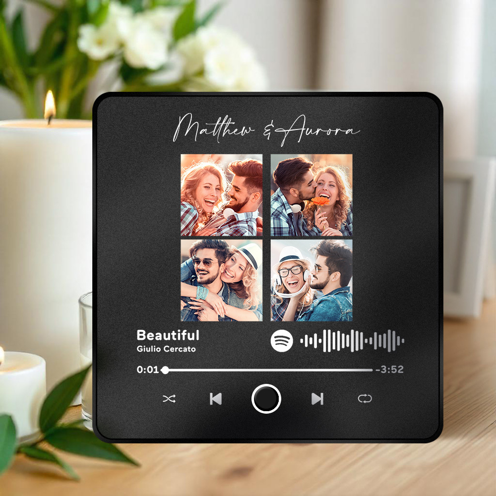 Customized Album Fridge Magnet Personalized Music Fridge Magnet Can Play Songs and Adjust Volume - yourphotoblanketuk