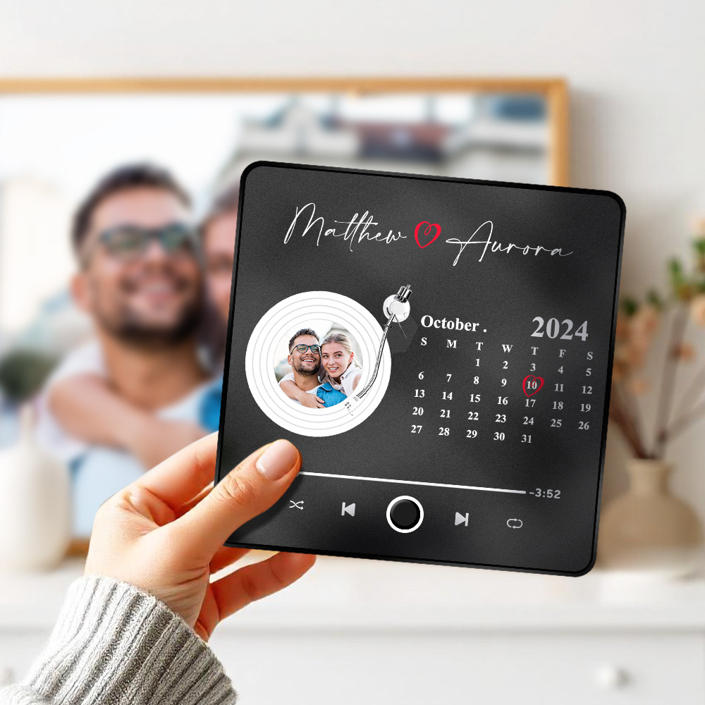 Customized Album Fridge Magnet Personalized Music Fridge Magnet Can Play Songs and Adjust Volume - yourphotoblanketuk