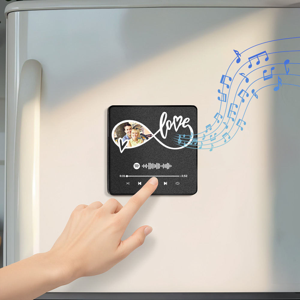 Personalized Music Fridge Magnet Sweet Gift for Couples - yourphotoblanketuk